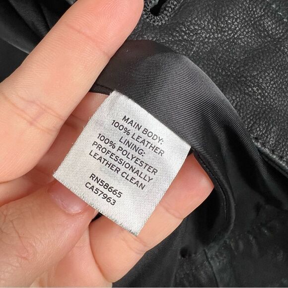 Sz XS Treasure & Bond Leather Button Up Jacket NWT $199 MSRP - Picture 7 of 11